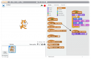 Scratch is an entertaining way to learn how to code